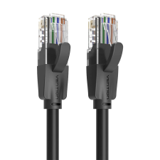 Vention UTP CAT6 Patch kábel 1,5m - Fekete kábel és adapter