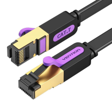 Vention UTP Patch (Cat.7, lapos, fekete), 2m, kábel kábel és adapter
