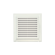 VENTS Dekor műanyag szellőzőrács gravitációs zsaluval 180x180 mm hűtés, fűtés szerelvény