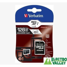 Verbatim 128GB microSDXC UHS-I Premium memóriakártya Verbatim + adapter (44085) memóriakártya