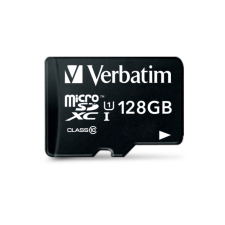 Verbatim 128GB Premium U1 microSDXC UHS-I CL10 memóriakártya + Adapter memóriakártya