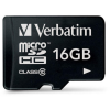 Verbatim 16GB microSDHC Verbatim CL10 memóriakártya + adapter (44082) (44082)