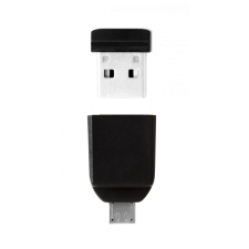 Verbatim 16GB Nano USB 2.0 Pendrive - Fekete + OTG Adapter pendrive