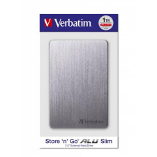 Verbatim 2,5 HDD (merevlemez), 1TB, USB 3.2, alumínium borítás, VERBATIM Store n Go, szürke (HV1TAG) merevlemez