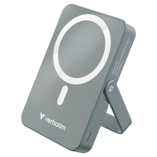 Verbatim 32268 Magsafe Wireless Powerbank kitámasztóval 10000mA 20W - Szürke (32268) power bank