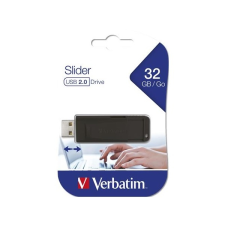 Verbatim 32 GB Pendrive 2.0  Slider (fekete) pendrive