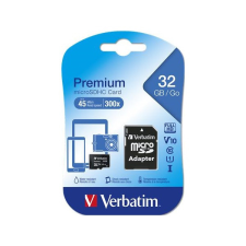 Verbatim 32GB microSDHC Premium Class10 + adapterrel memóriakártya