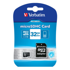 Verbatim 32GB microSDHC Premium Class10 + adapterrel memóriakártya