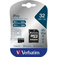 Verbatim 32GB microSDHC Verbatim UHS-I Pro memóriakártya + adapter (47041) memóriakártya
