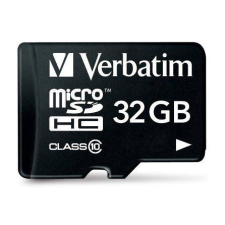 Verbatim 32GB SD HC micro memória kártya Verbatim + adapter (Class 10) (44083) (44083) memóriakártya