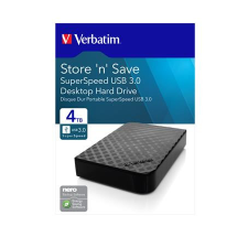 Verbatim 3,5&quot; HDD (merevlemez), 4TB, USB 3.0, VERBATIM &quot;Store n Save&quot; merevlemez