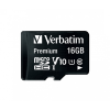 Verbatim 44082 sdhc 16gb u1 class 10 micro memóriakártya + adapter