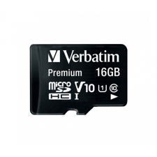 Verbatim 44082 sdhc 16gb u1 class 10 micro memóriakártya + adapter memóriakártya