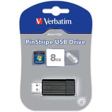 Verbatim 8gb pinstripe usb 2.0 pendrive fekete pendrive