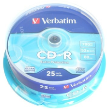Verbatim CD-R 52x Pirate Island védelem, 25ks cakebox írható és újraírható média