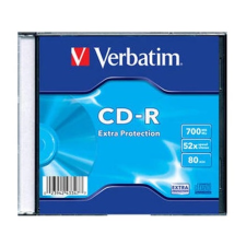 Verbatim CD-R írható CD lemez 700MB vékony tok (43347/408A1) írható és újraírható média