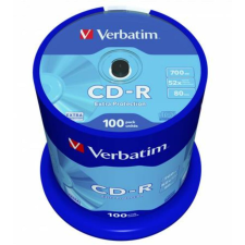 Verbatim CD-R lemez, 700MB, 52x, 100 db, hengeren, VERBATIM DataLife (CDV7052B100DL) írható és újraírható média