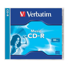 Verbatim CD-R lemez, 700MB, 80min, 16x, normál tok, VERBATIM &quot;Live it!&quot; írható és újraírható média