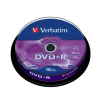 Verbatim DVD-R lemez 4,7 GB 16x, 10db hengeren AZO