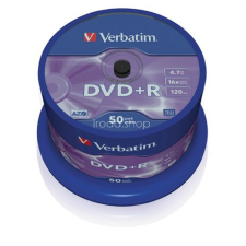 Verbatim DVD-R lemez, AZO, 4,7GB, 16x, 50 db, hengeren, VERBATIM írható és újraírható média
