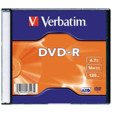 Verbatim DVD-R lemez, AZO, 4,7GB, 16x, vékony tok, VERBATIM írható és újraírható média