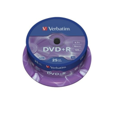 Verbatim DVD+R Verbatim 4,7GB 16x 25db/henger 43500 írható és újraírható média