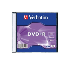 Verbatim DVD-R Verbatim 4,7GB 16x vékony tokban 43547 írható és újraírható média