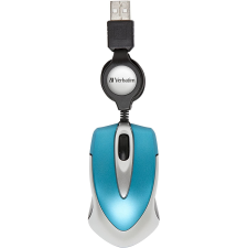 Verbatim Go Mini optikai egér Caribbean Blue (49022) (v49022) egér