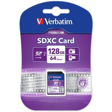 Verbatim Memóriakártya, SDXC, 128GB, Class 10, VERBATIM (MVS128GH) memóriakártya