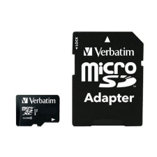 Verbatim Memóriakártya VERBATIM &quot;PRO&quot; microSDHC Class 10 32 GB + adapter memóriakártya
