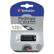 Verbatim Pen Drive 128GB Verbatim PinStripe USB 3.0 fekete (49319) (49319) pendrive