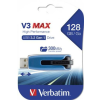Verbatim Pendrive, 128GB, USB 3.2, 175/80 MB/s, VERBATIM "V3 MAX", kék-fekete