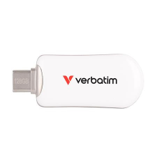 Verbatim Pendrive, 128GB, USB-C 3.2 Gen1, VERBATIM  Plectra , fehér pendrive