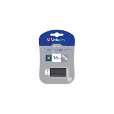 Verbatim Pendrive, 16GB, USB 2.0, 10/4MB/sec, VERBATIM "PinStripe", fekete pendrive