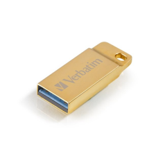 Verbatim Pendrive, 16GB, USB 3.0, VERBATIM "Exclusive Metal" arany pendrive