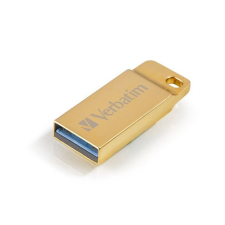 Verbatim Pendrive, 16GB, USB 3.0, VERBATIM &quot;Exclusive Metal&quot; arany pendrive