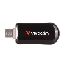 Verbatim Pendrive, 512GB, USB-C 3.2 Gen1, VERBATIM "Plectra", fekete pendrive