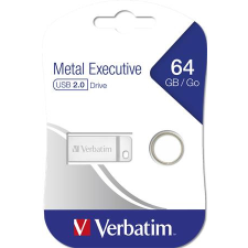 Verbatim Pendrive, 64gb, usb 2.0, verbatim &quot;executive metal&quot;, ezüst 98750 pendrive