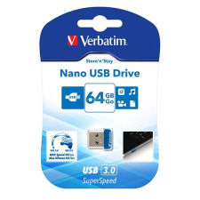 Verbatim Pendrive, 64GB, USB 3.2, 80/25MB/s, VERBATIM "Nano" pendrive