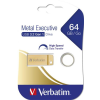 Verbatim Pendrive, 64GB, USB 3.2, VERBATIM "Executive Metal", arany