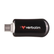 Verbatim Pendrive, 64GB, USB-C 3.2 Gen1, VERBATIM &quot;Plectra&quot;, fekete pendrive
