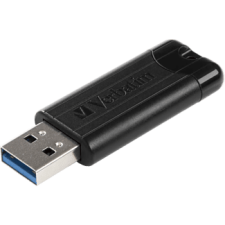 Verbatim Pinstripe pendrive 64Gb, fekete (49318) pendrive