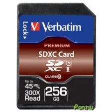 Verbatim Premium 256GB SDXC 45 MB/s 44026 memóriakártya