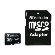 Verbatim Pro 64GB Class 10 UHS-I microSDXC memóriakártya + adapter memóriakártya