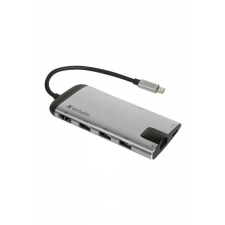 Verbatim USB-C Multiport Hub Silver laptop kellék
