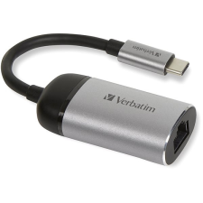 Verbatim USB-C TO GIGABIT ETHERNET ADAPTER, 10 cm kábel és adapter