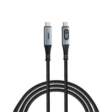 Verbatim USB kábel, USB-C - USB-C, 1,2 m, 100W, teljesítménykijelzővel, VERBATIM kábel és adapter