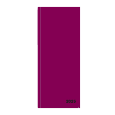 Verde PVC havi határidőnapló 2025 burgundy határidőnapló