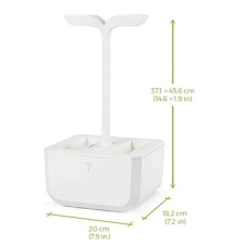 Véritable Exky Smart automata virágcserép világításvezérléssel, fehér + 2 fűszernövény utántölő dekoráció
