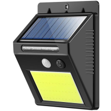 Verk 01391 Napelemes kültéri lámpa, 48 COB LED, mozgásérzékelős kültéri világítás